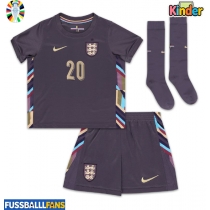 England Jarrod Bowen #20 Auswärts Trikotsatz Kinder EM 2024 Kurzarm (+ Kurze Hosen)